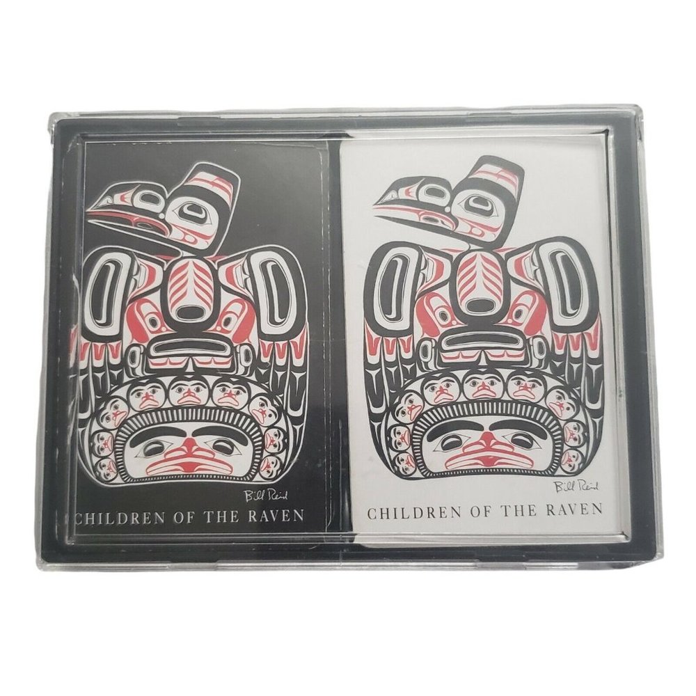 Artist Bill Reid Northwest Native American Totem Raven Playing Cards